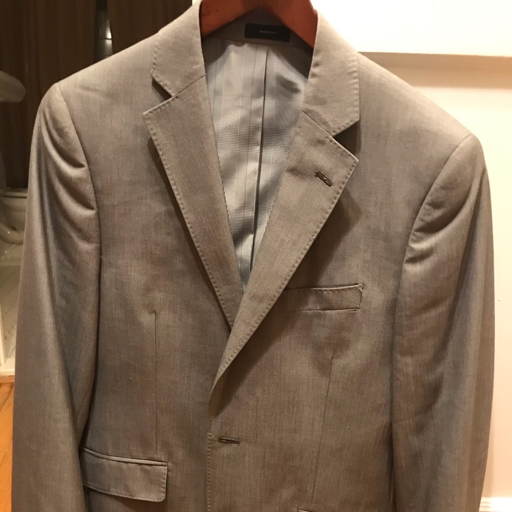 J. Ferrar Slim Gray Blazer
